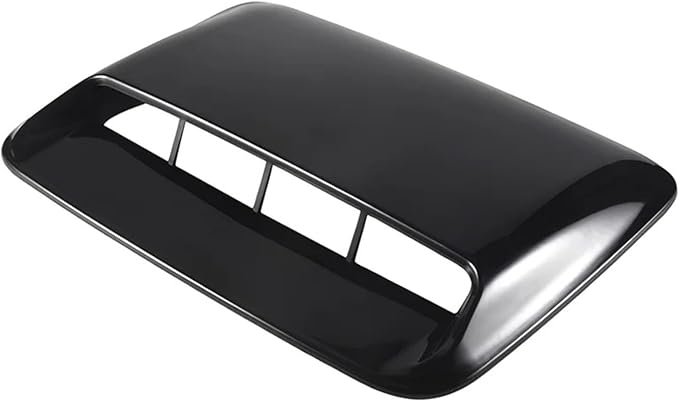Car Universal Hood Vent Air Outlet Cover Compatible For Infiniti And Mazda Compatible For Tesla Hood Scoop Air Flow Intake Vent Cover(Bright Black)