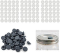 100PCS Self Healing Injection Ports and 120PCS Synthetic Filter Stickers Mushroom Growing Supplies（13.2mm for Ports &20mm for Stickers ）