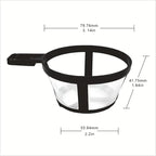1/3/5/10pcs Coffee Filter Reusable Nylon Coffee Pot Filter Portable Basket Cup Style Environmental Protection Mesh Coffee Tools(5pcs)