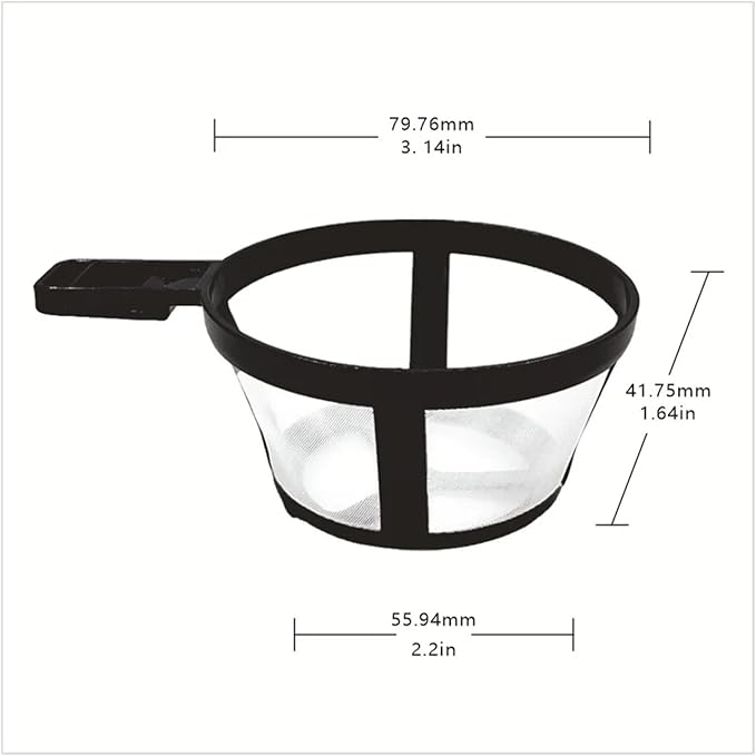 1/3/5/10pcs Coffee Filter Reusable Nylon Coffee Pot Filter Portable Basket Cup Style Environmental Protection Mesh Coffee Tools(3pcs)