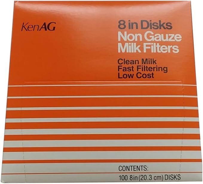 Kenag Milk Filter Disks 8" (100 disks) (1 Pack) (5)