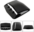 Universal Car Hood Scoop Air Flow Intake Decorative Turbo Bonnet Vent Cover Compatible With Audi And BMW Compatible With VW And Civic(Carbon)