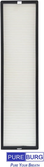 PUREBURG 182550 Replacement Filter Compatible with Bionair BAP536UV-U Air Purifier, 2-Pack H13 HEPA Activated Carbon Pre-Filters For Air Clean Dust VOCs Odor