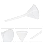 Veemoon 10pcs 75mm Plastic Triangle Filling Funnels Pp Scientific Laboratory Filter Funnels Set for Liquid Transfer and Chemical Experiments