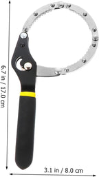 2pcs Adjustable Oil Filter Wrench Tool for Easy Removal of Oil Filters Compatible with Small to Medium Trucks and Farm Equipment