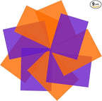 Lystaii 9pcs Halloween Gel Filter Light Color Correction Colored Overlays Transparent Color Film Lighting Gel Filter Plastic Sheets 11.7 by 8.3 Inches for Film Video, Photo, Stage (Orange Purple)