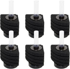 CNZ XY-2890 Corner Filter Air Driven Bio Sponge Up to 15 gallons, 6-Pack