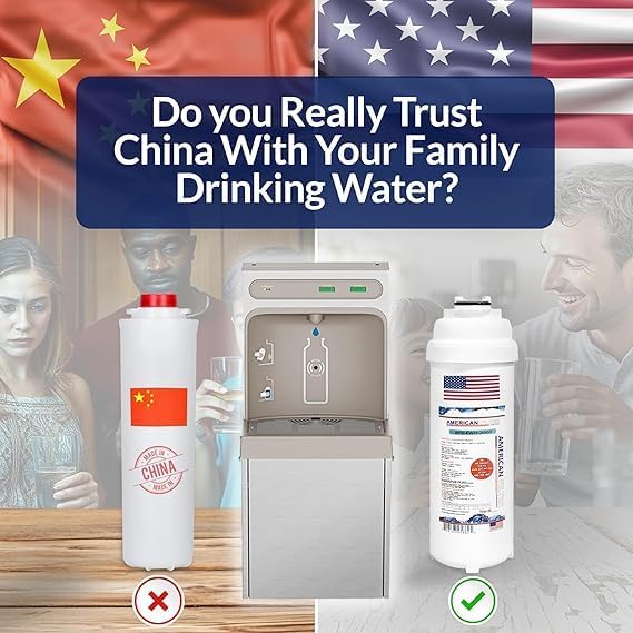 American Filter Company®, Water Filter, Model # AFC-EWH-3000, Compatible with Elkay(R)51300C Water Fountain Station Fillers 24-Filters