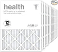 AIRx Filters 20x24x1 Air Filter MERV 13 Pleated HVAC AC Furnace Air Filter, Health 12-Pack, Made in the USA