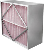 RIGID-PACK 24x20x12 Rigid Box Air Filter – MERV 14/95% ASHRAE HVAC Filter – Radial V-Pleat, Metal Frame, Single Header – High-Efficiency Replacement for Commercial & Industrial Systems