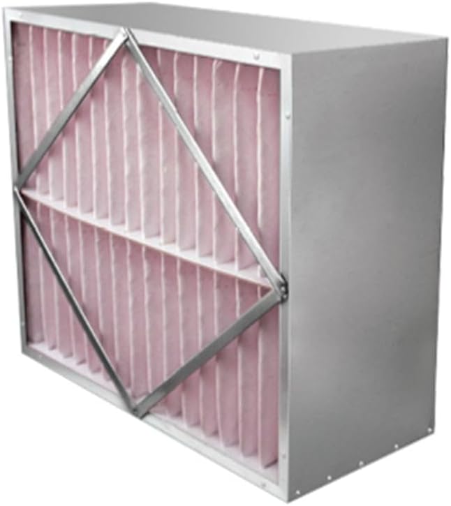 RIGID-PACK 20x20x12 Rigid Box Air Filter – MERV 13/85% ASHRAE HVAC Filter – Radial V-Pleat, Metal Frame, Single Header – High-Efficiency Replacement for Commercial & Industrial Systems