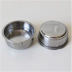 51mm Stainless Steel Coffee Filter Double Layer Filter Basket Stainless Steel Portafilter Basket Espresso Handle Compatible for Portafilter Coffee Machine(Double Cup)