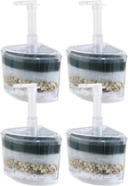 CNZ XY-2008 Corner Filter Air Driven Bio Sponge Up to 15 gallons, 4-Pack