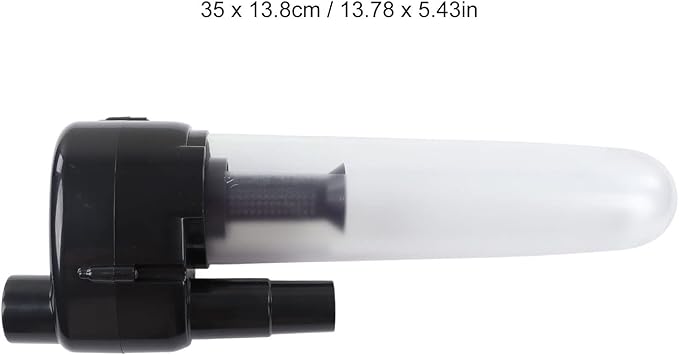 Vacuum Cleaner Filter with 2pcs Connector, ABS Dust Collector for Motor Protection, Compact Lightweight Design - Stable Operation, Efficient Dust Filtering, Easy Installation for