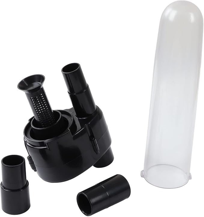 Vacuum Cleaner Filter with 2pcs Connector, ABS Dust Collector for Motor Protection, Compact Lightweight Design - Stable Operation, Efficient Dust Filtering, Easy Installation for
