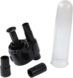 Vacuum Cleaner Filter with 2pcs Connector, ABS Dust Collector for Motor Protection, Compact Lightweight Design - Stable Operation, Efficient Dust Filtering, Easy Installation for