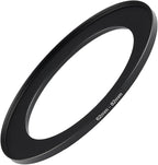 62mm to 82mm Step Up Ring Filter Adapter Black Metal Step up Adapter Rings Compatible with All Brand UV CPL ND Camera Lens Filter Step Down Ring (62mm-82mm)