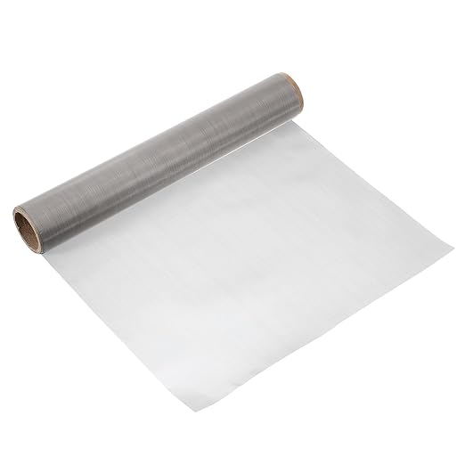 uxcell 400 Mesh 79" x 12" Woven Wire Mesh, 304 Stainless Steel Air Vent Filter Screen, Window Screen Mesh for DIY Projects Vents Cover Filtration Animals Fence