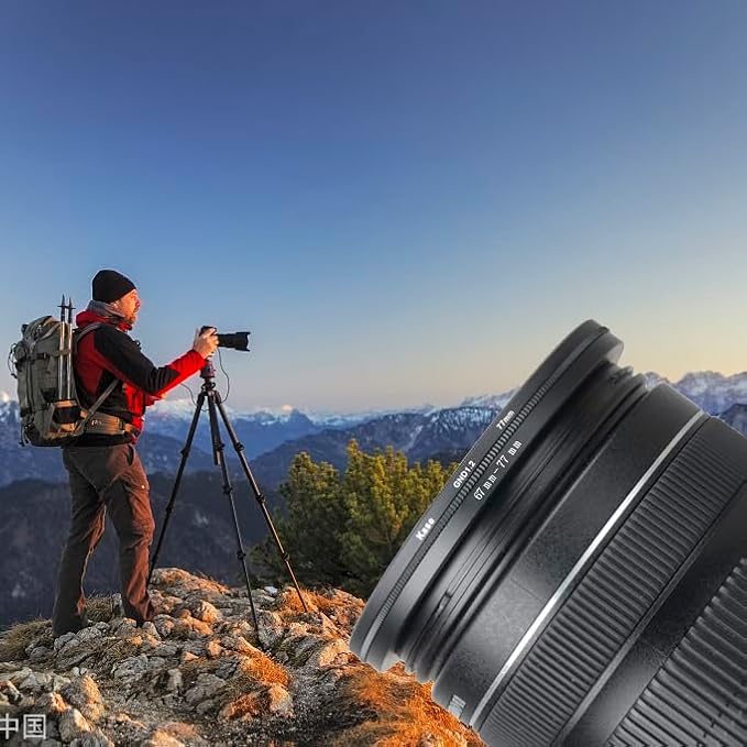 42mm Lens to 49mm Camera Lens Adapter 42mm to 49mm Step Up Ring Adapter Ring for All Brands of UV ND CPL, with Premium Lens Wiping Cloth 2 Pack (42mm-49mm)