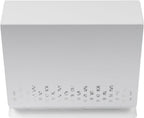 Vent Systems 4" Inch Air Supply Vent Cover with Rubber Gasket - White Galvanized Steel - Robust Weatherproof Outdoor Air Intake Box - Duct or Surface Mounting - Rain and Snow Protection