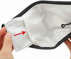 100 Pcs Activated Carbon PM2.5 Mask Filter Paper 5 Layers Replacement PM 2.5 Face Filter Insert
