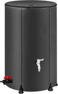 Collapsible Rain Barrel Water Storage Containers-100 Gallon Portable Rainwater Collect System Water Tank to Collect Rainwater from Gutter Downspout Water Catcher with Spigots,Filter＆Overflow Kits