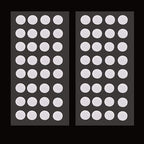 [64 pcs Synthetic Filter Paper Stickers (20mm Diameter)]+[64 pcs Self Healing Injection Ports (20mm Vial Rubber Stop)]