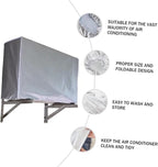 Happyyami Air Conditioner Hood Air Conditioner Cover Weatherproof Easy to Clean 100x80x41cm