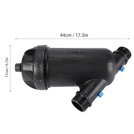 Gardening Filter Irrigation Filter Y Type Mesh Drip Irrigation Filtration Equipment for Greenhouse Agricultural Farm Garden Plastic MNPT 2in DN50 120mesh (Large (Overweight))