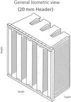 Synthetic Mini Pleat Rigid V-Bank Air Filter 24x12x12 (4V) – MERV 15 ASHRAE 52.2 High-Efficiency HVAC Filter for Commercial, Industrial, Hopsitals & Cleanroom Use - (Pack of 2)