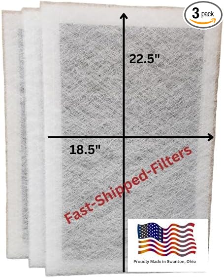 Fast-Shipped-Filters 3 Pack 20x25 Replacement Filter Pads Compatible with Dynamic Air Cleaner 20x25 Refill White