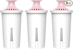 AQUA CREST Magnesium Water Filter, Intended for Brita® Pitchers and Dispensers, Everyday, UltraMax, Metro+, XL and More, 2 Months, Reduces Chlorine, 3 Count