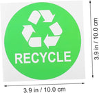 9pcs Garbage Classification Stickers for Trash Recycling Self-Adhesive Sorting Labels for Easy Use Kitchen Office Bathroom