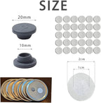 100PCS Self Healing Injection Ports and 120PCS Synthetic Filter Stickers Mushroom Growing Supplies（13mm for Ports &20mm for Stickers ）