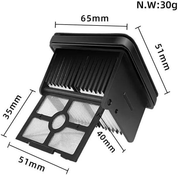 Scrubber Wiper Filter Soft Brush Wet and Dry Vacuum Cleaner Spare Part，Compatible for Dreame， M13 / H13 Accessories(Set B)