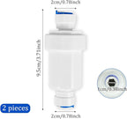 Misting System Water Filter Filter for 3/8 Garden Hose Hard Water Filter Misting System Protector Prevent Blockage 100 Mesh Outdoor Cooling System Patio Outdoor 2 Pieces