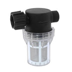 GIEX 30 Mesh Garden Hose Filter with Quick Connect, 3/4" GHT Thread Sediment Trap for Rainwater Collection, RV Gray Water & Washing Machine Discharge