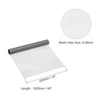 PATIKIL 40" L x 10" W Woven Wire Mesh, 200 Mesh 316L Stainless Steel Air Vent Filter Screen for Window Security Vent Cover Filtration Animals Fence