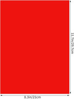 Lystaii 9pcs Gel Light Filter Color Correction Colored Overlays Transparent Color Film Lighting Gel Filter Plastic Sheets Correction 11.7 by 8.3 Inches for Film, Video, Photo, Stage (Red)