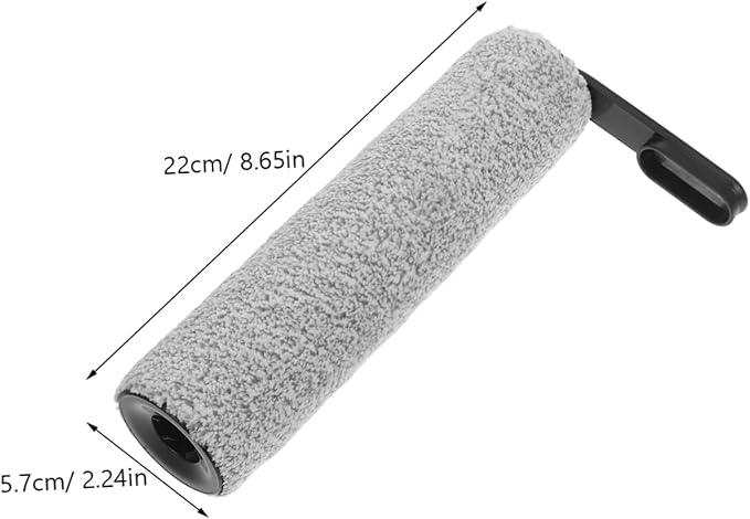 Cabilock 1set Replacement Brush and Filter for Floor Scrubber Includes Slim Rollers and Filters Compatibility for Cleaning and Odor Removal