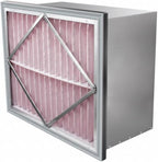 RIGID-PACK 24x20x12 Rigid Box Air Filter – MERV 13/85% ASHRAE HVAC Filter – Radial V-Pleat, Metal Frame, Single Header – High-Efficiency Replacement for Commercial & Industrial Systems
