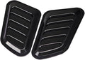 2Pcs ABS Car Air Flow Intake Hood Scoop Vent Bonnet Cover Universal DIY Decorate Car Accessories Compatible With BMW(Black)