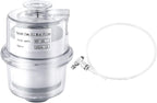 95% Efficiency Oil Mist Filter, Vacuum Pump Filter with KF25 Flange & Drain Pipe, for Pumps ≤2.11Gal/s