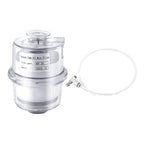 KF25 Oil Mist Filter, Vacuum Pump Exhaust Oil Mist Filter with 15.75 in Oil Drain Pipe, Oil Removal Up to 95%, Built-in Glass Fiber Filter Material, Vacuum Pump Filter for Industrial Production