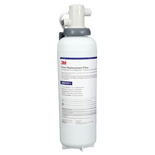 Aqua-Pure DW301 Under Sink Water Filter System, Removes Lead, VOC's, Microplastics, Cysts, Bad Taste and Odor, Asbestos, MTBE and TTHM Reduction