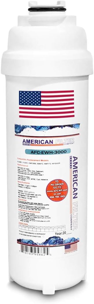 American Filter Company®, water filter, Model # AFC-EWH-3000, Compatible with Halsey-Taylor(R) WATERSENTRYPLUS(R) Water Fountain Filters HWF172 51300c