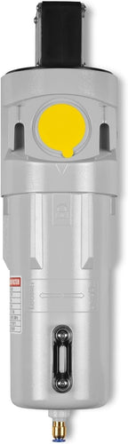 127 CFM Compressed Air Oil-Water Separator Precision Filter,1μm,Oil Content 1ppm, With Auto Drain, Pressure Gauge,Recommended for use with M30AC230,M30AC460,Model CAF301