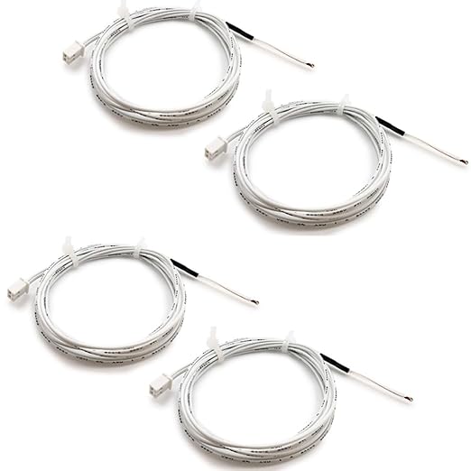 4Pcs Ender 3 Thermistor 1m/39.4Inches, 3D Printer ohm NTC 100K 3950 Thermistor Temp Sensor Compatible for Creality Ender 3/Ender 3 Pro/Ender 3 Neo/Ender 5/Voxelab Aquila, 2Pin XH2.54,