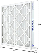 AIRx Filters 20x20x2 Air Filter MERV 13 Pleated HVAC AC Furnace Air Filter, Health 12-Pack, Made in the USA