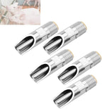 Automatic Pig Drinkers, 5 Pieces Thread Stainless Steel Automatic Pig Nipple Fountains Waterers with Copper Hat Duck Nozzle for Sows Piglets Drinking Water